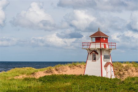 Covehead Lighthouse in Stanhope (Prince Edward Island, Canada) Stock Photo - Budget Royalty-Free & Subscription, Code: 400-07746430