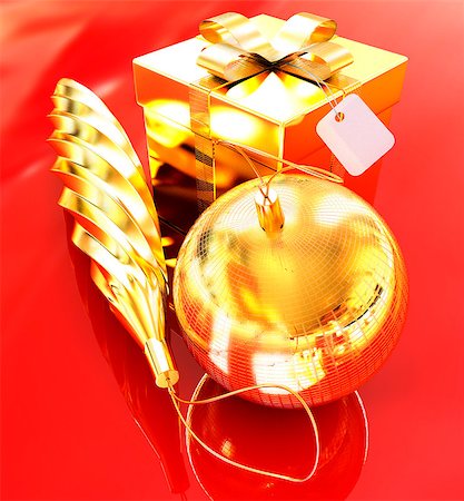 simsearch:400-05177023,k - Bright christmas gifts on a white background Stock Photo - Budget Royalty-Free & Subscription, Code: 400-07746889