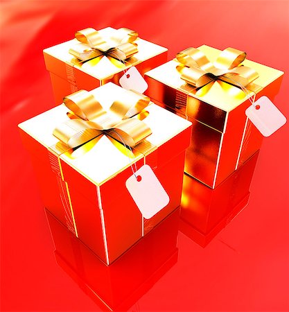 simsearch:400-05177023,k - Bright christmas gifts on a white background Stock Photo - Budget Royalty-Free & Subscription, Code: 400-07746893