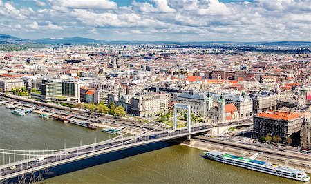 simsearch:400-07472830,k - View of Pest, eastern part of Budapest. Hungary Stock Photo - Budget Royalty-Free & Subscription, Code: 400-07747042