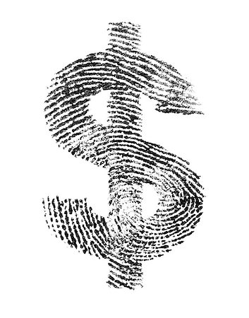 simsearch:649-08714880,k - Dollar sign made of a real fingerprint. Foto de stock - Super Valor sin royalties y Suscripción, Código: 400-07747818