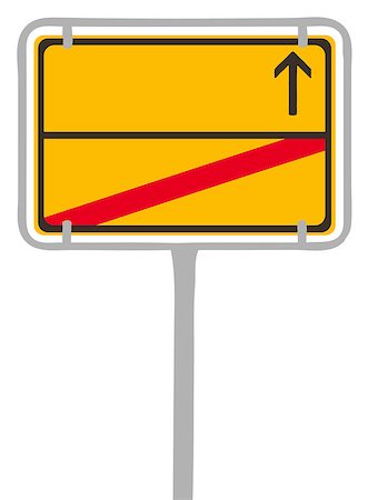 An image of a blank german city sign Foto de stock - Super Valor sin royalties y Suscripción, Código: 400-07748347