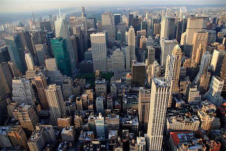 New York City Manhattan skyline aerial view with Empire State and skyscrapers Foto de stock - Super Valor sin royalties y Suscripción, Código: 400-07749024