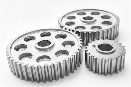 simsearch:400-09089843,k - Steel car gears on a white background Stock Photo - Budget Royalty-Free & Subscription, Code: 400-07749564
