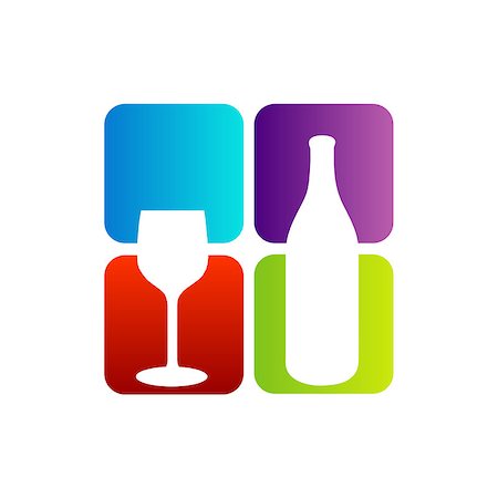 Logo for wine and spirits business Stock Photo - Budget Royalty-Free & Subscription, Code: 400-07749874