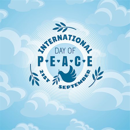 dove illustration - International Day of Peace vector illustration Stock Photo - Budget Royalty-Free & Subscription, Code: 400-07754026