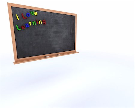 simsearch:400-06178203,k - 3D Render of a Chalkboard with magnetic letters Stock Photo - Budget Royalty-Free & Subscription, Code: 400-07754231