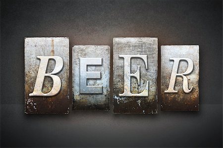 The word BEER written in vintage letterpress type Stock Photo - Budget Royalty-Free & Subscription, Code: 400-07754307