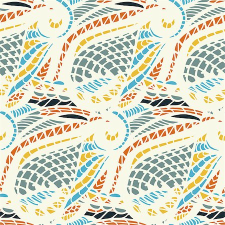 simsearch:400-08405168,k - Abstract seamless retro pattern.Vector illustration. Stock Photo - Budget Royalty-Free & Subscription, Code: 400-07754511