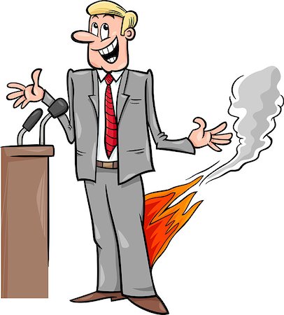 Cartoon Humor Concept Illustration of Pants on Fire Saying or Proverb Stock Photo - Budget Royalty-Free & Subscription, Code: 400-07754658