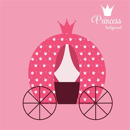 Pink Princess Crown  Background Vector Illustration. EPS10 Stock Photo - Budget Royalty-Free & Subscription, Code: 400-07754945