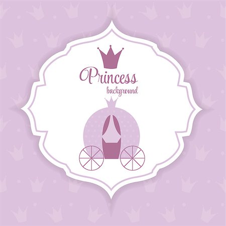 Purple Princess Crown  Background Vector Illustration. EPS10 Stock Photo - Budget Royalty-Free & Subscription, Code: 400-07754946