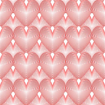 Design seamless colorful heart pattern. Valentine's Day background. Vector art Foto de stock - Super Valor sin royalties y Suscripción, Código: 400-07756316