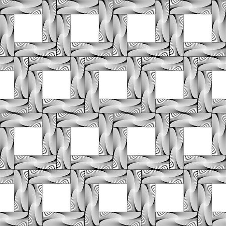 simsearch:400-07516420,k - Design seamless square geometric pattern. Abstract monochrome waving lines background. Speckled texture. Vector art Foto de stock - Super Valor sin royalties y Suscripción, Código: 400-07756325