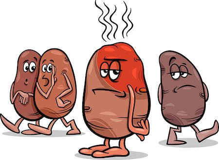 Cartoon Humor Concept Illustration of Hot Potato Saying or Proverb Stockbilder - Microstock & Abonnement, Bildnummer: 400-07756961