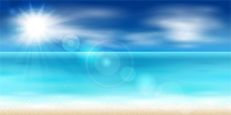 Vector illustration of a beautiful sea coast Photographie de stock - Aubaine LD & Abonnement, Code: 400-07758102