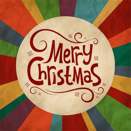 Vector illustration Christmas bright background vintage Photographie de stock - Aubaine LD & Abonnement, Code: 400-07758119