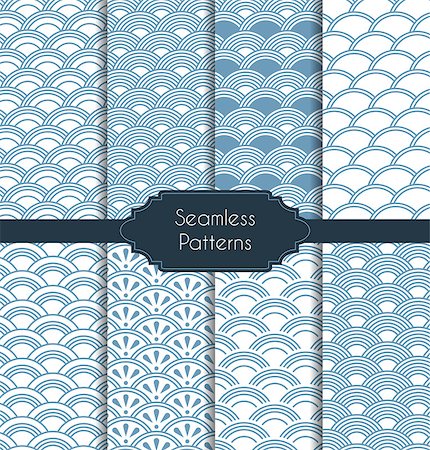 simsearch:400-07918887,k - Vector illustration. Set of geometric seamless patterns Stock Photo - Budget Royalty-Free & Subscription, Code: 400-07758124