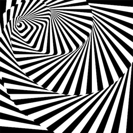 simsearch:400-07717373,k - Design whirlpool movement illusion background. Abstract lines distortion backdrop. Vector-art illustration Foto de stock - Super Valor sin royalties y Suscripción, Código: 400-07758592