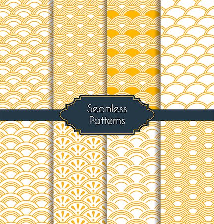 simsearch:400-07918887,k - Vector illustration. Set of geometric seamless patterns Stock Photo - Budget Royalty-Free & Subscription, Code: 400-07758705