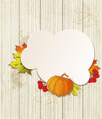 simsearch:400-08776231,k - Autumn background with pumpkin and red viburnum Stockbilder - Microstock & Abonnement, Bildnummer: 400-07758728