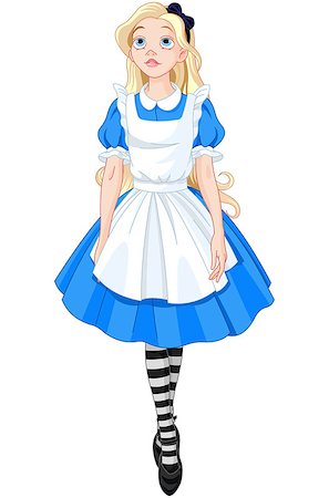 simsearch:400-08935824,k - Illustration of Beautiful Alice from Wonderland Foto de stock - Royalty-Free Super Valor e Assinatura, Número: 400-07758746