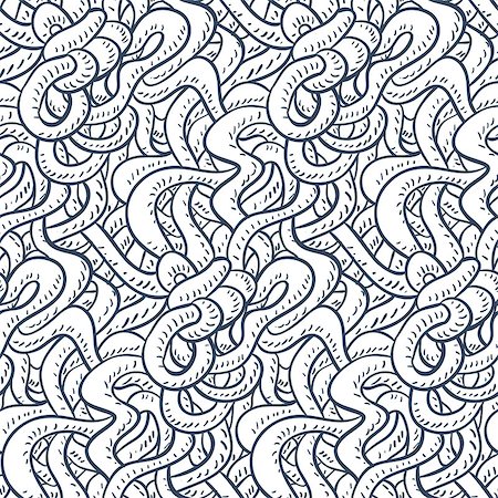 Seamless pattern in doodle style.Vector illustration. Photographie de stock - Aubaine LD & Abonnement, Code: 400-07759223