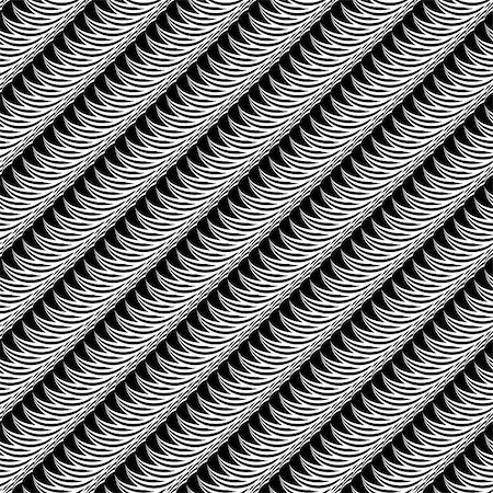 simsearch:400-07631287,k - Design seamless monochrome diagonal pattern. Stripy lines textured background. Vector art Stock Photo - Budget Royalty-Free & Subscription, Code: 400-07759302