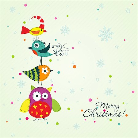 Template christmas greeting card, vector illustration Stock Photo - Budget Royalty-Free & Subscription, Code: 400-07759398