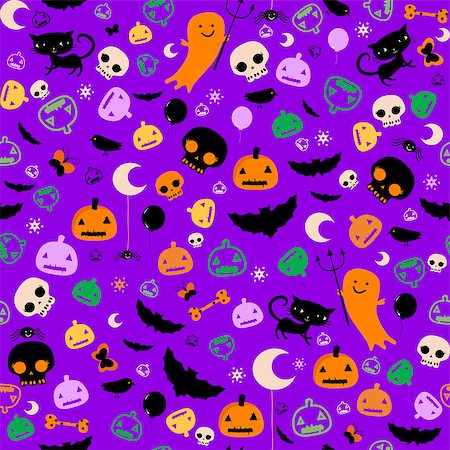 simsearch:400-06881290,k - halloween seamless pattern Stockbilder - Microstock & Abonnement, Bildnummer: 400-07759832