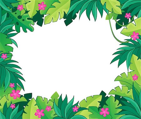 Image with jungle theme 1 - eps10 vector illustration. Foto de stock - Super Valor sin royalties y Suscripción, Código: 400-07759854