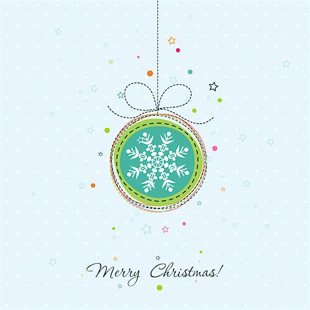 Template Christmas greeting card, vector illustration Stock Photo - Budget Royalty-Free & Subscription, Code: 400-07753887