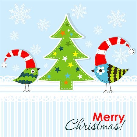 scrapbook cards christmas - Template Christmas greeting card,  vector illustration Photographie de stock - Aubaine LD & Abonnement, Code: 400-07753957