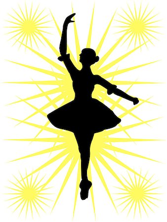 simsearch:400-04924214,k - ballerina with background - vector Stock Photo - Budget Royalty-Free & Subscription, Code: 400-07774000