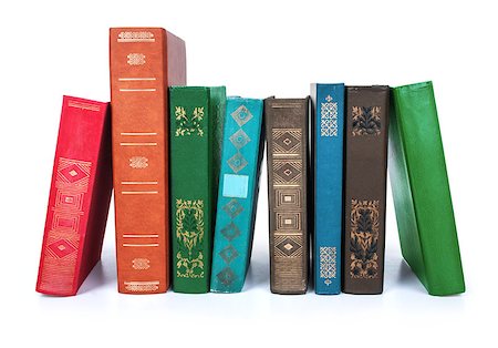 stack of Old books isolated on white Stock Photo - Budget Royalty-Free & Subscription, Code: 400-07774207