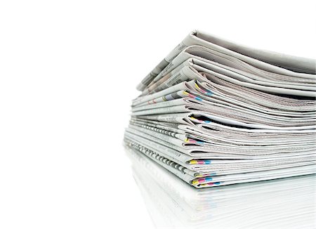 Closeup of stack of newspapers Photographie de stock - Aubaine LD & Abonnement, Code: 400-07774296