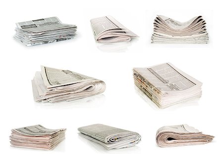 simsearch:400-07774296,k - Closeup of stack of newspapers Stockbilder - Microstock & Abonnement, Bildnummer: 400-07774292