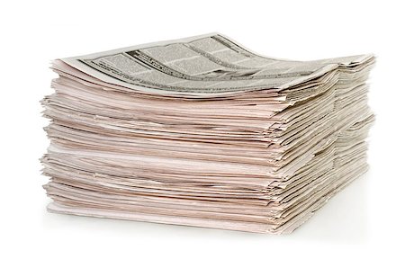 Closeup of stack of newspapers Photographie de stock - Aubaine LD & Abonnement, Code: 400-07774302