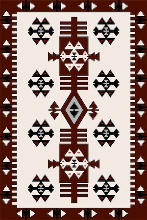 Carpet with Hungarian motifs Stock Photo - Budget Royalty-Free & Subscription, Code: 400-07774566
