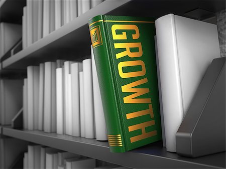 simsearch:400-08575298,k - Growth - Green Book on the Black Bookshelf between white ones. Internet  Concept. Stock Photo - Budget Royalty-Free & Subscription, Code: 400-07775040