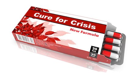 simsearch:400-07748662,k - Cure for Crisis - Red Open Blister Pack Tablets Isolated on White. Foto de stock - Super Valor sin royalties y Suscripción, Código: 400-07775071