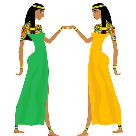 simsearch:400-05021263,k - Ancient Egyptian women dancing Foto de stock - Super Valor sin royalties y Suscripción, Código: 400-07775265