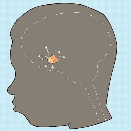 Diagram of pituitary gland in human head Photographie de stock - Aubaine LD & Abonnement, Code: 400-07775756