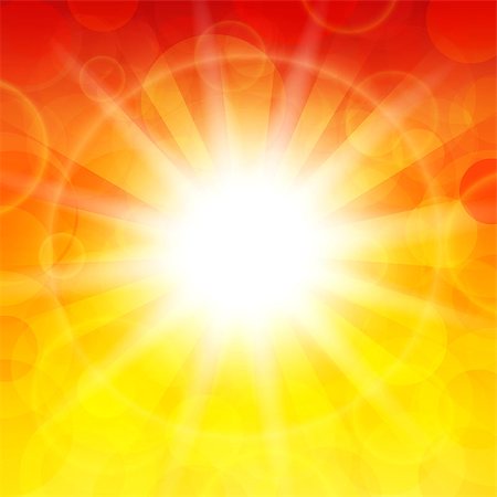 Vector illustration of the sun on a bright background Photographie de stock - Aubaine LD & Abonnement, Code: 400-07775823