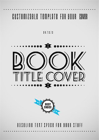 simsearch:400-08138495,k - Minimal modern book cover template with space for your text. Fotografie stock - Microstock e Abbonamento, Codice: 400-07775862