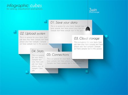 simsearch:400-08194697,k - Infographic design template with paper tags. Idea to display information, ranking and statistics with orginal and modern style. Stock Photo - Budget Royalty-Free & Subscription, Code: 400-07775878