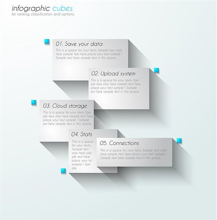 simsearch:400-08194697,k - Infographic design template with paper tags. Idea to display information, ranking and statistics with orginal and modern style. Stock Photo - Budget Royalty-Free & Subscription, Code: 400-07775879