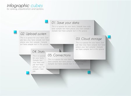 simsearch:400-08194697,k - Infographic design template with paper tags. Idea to display information, ranking and statistics with orginal and modern style. Stock Photo - Budget Royalty-Free & Subscription, Code: 400-07775884