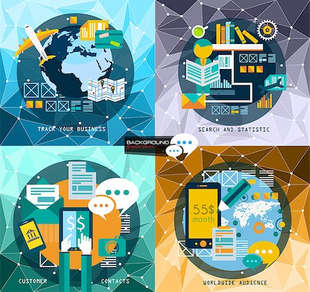 strategy navigation - Flat Style UI  UX to use for your business project, marketing promotion, mobile advertising,seo, research and analytics. Stock Photo - Budget Royalty-Free & Subscription, Code: 400-07775901