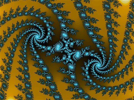 simsearch:400-07892008,k - Digital computer graphic - decorative fractal background with spirals for design. Photographie de stock - Aubaine LD & Abonnement, Code: 400-07776092